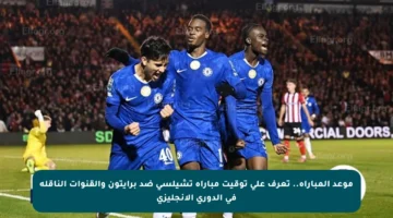 موعد المباراة.. تعرف على توقيت مباراة تشيلسي ضد برايتون والقنوات الناقلة في الدوري الإنجليزي